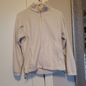 Womens Columbia white zip up sweater